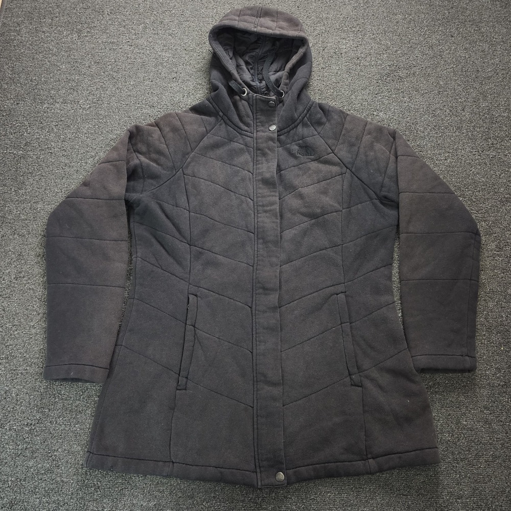 The North Face Jacket Womens XL Miss Kit Full-Zip Hooded Quilted Hoodie Faded